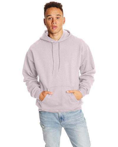 Hanes Ultimate Cotton Pullover Hoodie Sweatshirt F170 | Pale Pink - Front