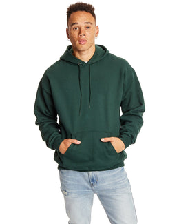 Hanes Ultimate Cotton Pullover Hoodie Sweatshirt F170 | Deep Forest - Front