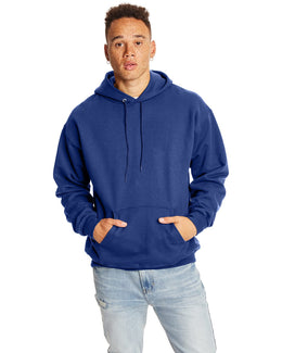Hanes Ultimate Cotton Pullover Hoodie Sweatshirt F170 | Deep Royal - Front