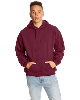 Hanes Ultimate Cotton Pullover Hoodie Sweatshirt F170 | Maroon - Front