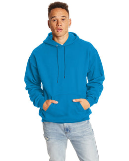 Hanes Ultimate Cotton Pullover Hoodie Sweatshirt F170 | Teal - Front