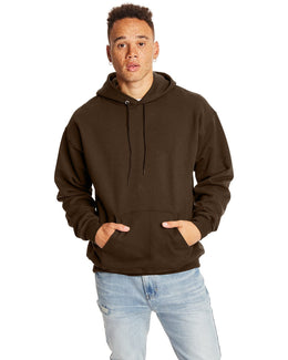 Hanes Ultimate Cotton Pullover Hoodie Sweatshirt F170 | Dark Chocolate - Front