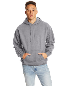 Hanes Ultimate Cotton Pullover Hoodie Sweatshirt F170 | Oxford Gray - Front