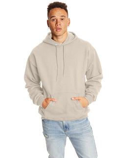 Hanes Ultimate Cotton Pullover Hoodie Sweatshirt F170 | Sand - Front