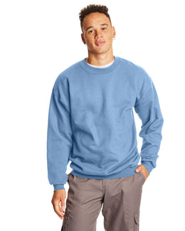 Hanes Ultimate Cotton Crewneck Sweatshirt F260 | Light Blue - Front