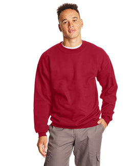 Hanes Ultimate Cotton Crewneck Sweatshirt F260 | Deep Red - Front