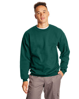 Hanes Ultimate Cotton Crewneck Sweatshirt F260 | Deep Forest - Front