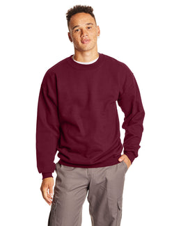 Hanes Ultimate Cotton Crewneck Sweatshirt F260 | Maroon - Front