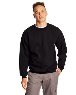 Hanes Ultimate Cotton Crewneck Sweatshirt F260 | Black - Front