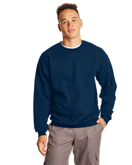 Hanes Ultimate Cotton Crewneck Sweatshirt F260 | Navy - Front