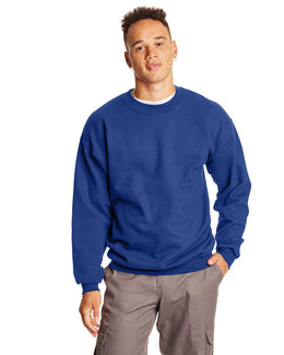 Hanes Ultimate Cotton Crewneck Sweatshirt F260 | Deep Royal - Front
