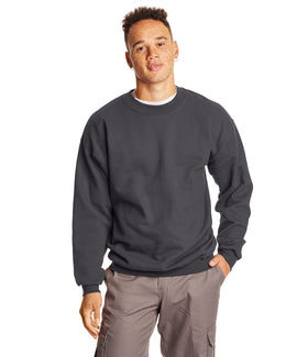 Hanes Ultimate Cotton Crewneck Sweatshirt F260 | Smoke Gray - Front
