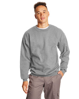 Hanes Ultimate Cotton Crewneck Sweatshirt F260 | Oxford Gray - Front