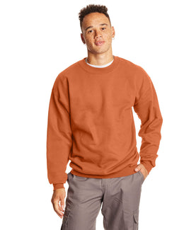 Hanes Ultimate Cotton Crewneck Sweatshirt F260 | Pumpkin - Front