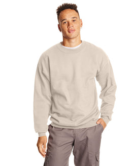 Hanes Ultimate Cotton Crewneck Sweatshirt F260 | Sand - Front