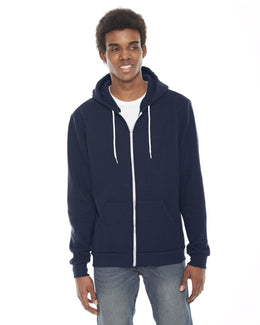 American Apparel Unisex Flex Fleece Zip Hoodie F497W | Navy - Front