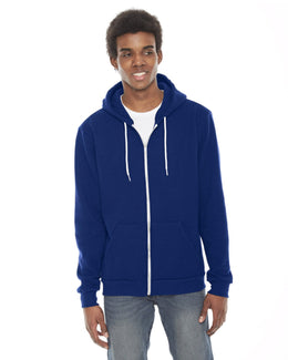 American Apparel Unisex Flex Fleece Zip Hoodie F497W | Lapis - Front