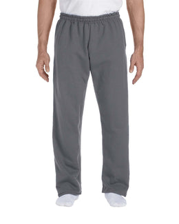 Gildan Open Bottom Sweatpants G123 | Charcoal - Front