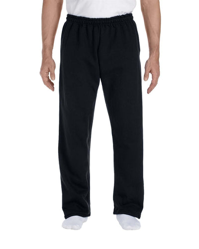 Gildan Open Bottom Sweatpants G123 | Black - Front