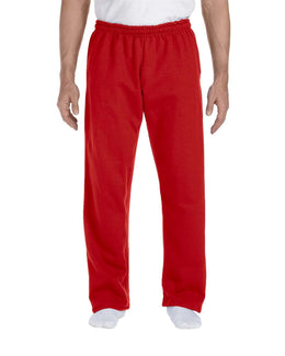 Gildan Open Bottom Sweatpants G123 | Red - Front