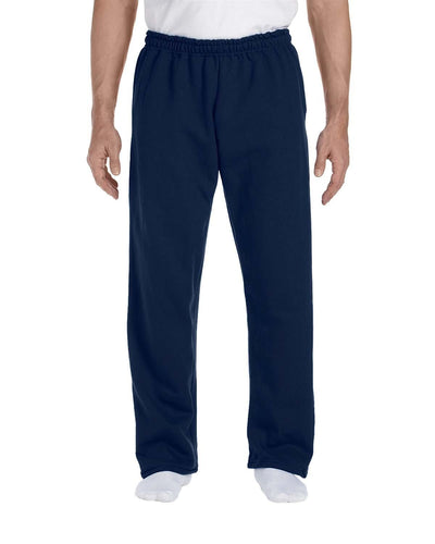 Gildan Open Bottom Sweatpants G123 | Navy - Front