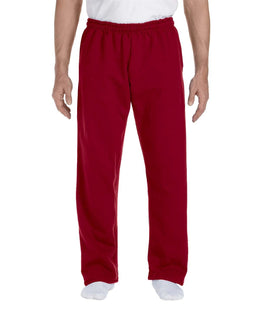 Gildan Open Bottom Sweatpants G123 | Cardinal Red - Front