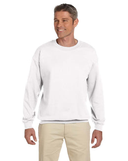 Gildan Lightweight 50/50 Crewneck Sweatshirt G180 | White - Front