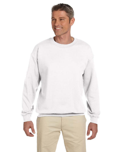 Gildan Lightweight 50/50 Crewneck Sweatshirt G180 | White - Front
