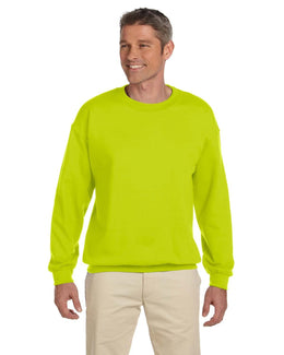 Gildan Lightweight 50/50 Crewneck Sweatshirt G180 | Safety Green - Front