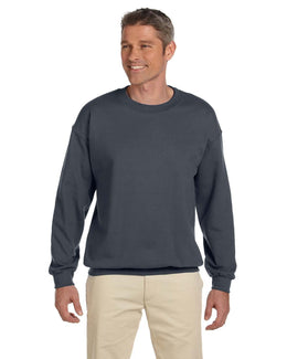 Gildan Lightweight 50/50 Crewneck Sweatshirt G180 | Dark Heather - Front