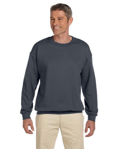 Gildan Lightweight 50/50 Crewneck Sweatshirt G180 | Dark Heather - Front