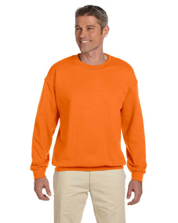 Gildan Lightweight 50/50 Crewneck Sweatshirt G180 | S Orange - Front