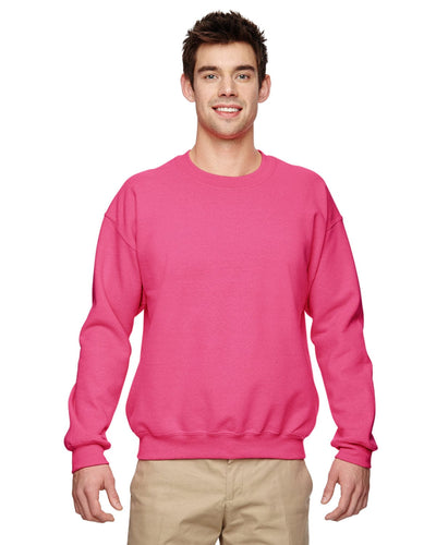 Gildan Lightweight 50/50 Crewneck Sweatshirt G180 | Safety Pink - Front