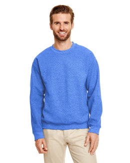 Gildan Lightweight 50/50 Crewneck Sweatshirt G180 | Hthr Sport Royal - Front