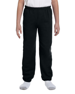 Gildan Youth 50/50 Sweatpants G182B | Black - Front