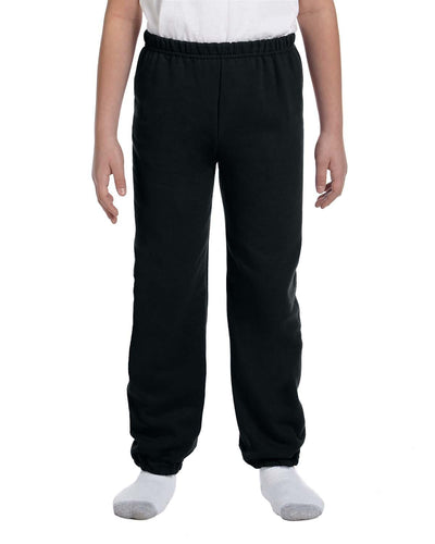 Gildan Youth 50/50 Sweatpants G182B | Black - Front