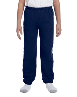 Gildan Youth 50/50 Sweatpants G182B | Navy - Front