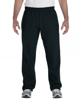 Gildan Heavy Blend 50/50 Open-Bottom Sweatpants G184 | Black - Front