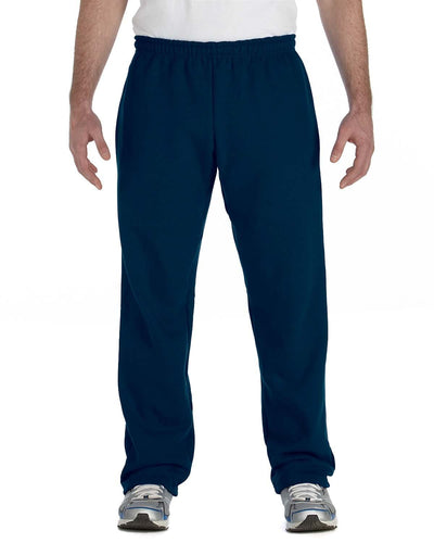 Gildan Heavy Blend 50/50 Open-Bottom Sweatpants G184 | Navy - Front