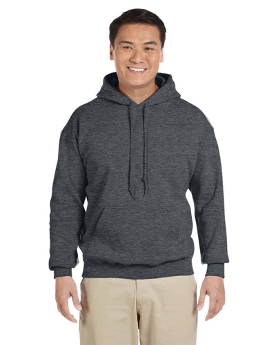 Gildan Lightweight 50/50 Hoodie Sweatshirt G185 | Dark Heather - Front