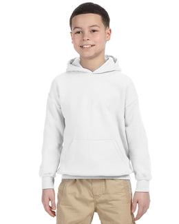 Gildan Youth Lightweight 50/50 Hoodie G185B | White - Front