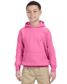 Gildan Youth Lightweight 50/50 Hoodie G185B | Azalea - Front