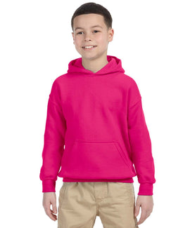 Gildan Youth Lightweight 50/50 Hoodie G185B | Heliconia - Front