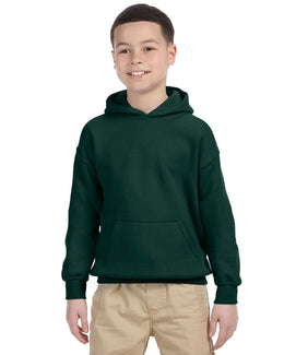 Gildan Youth Lightweight 50/50 Hoodie G185B | Forest Green - Front