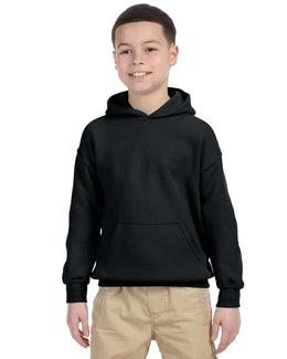 Gildan Youth Lightweight 50/50 Hoodie G185B | Black - Front