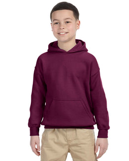 Gildan Youth Lightweight 50/50 Hoodie G185B | Maroon - Front