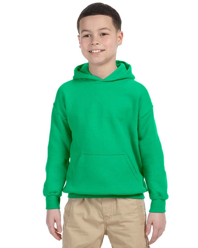 Gildan Youth Lightweight 50/50 Hoodie G185B | Irish Green - Front