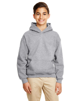 Gildan Youth Lightweight 50/50 Hoodie G185B | Graphite Heather - Front