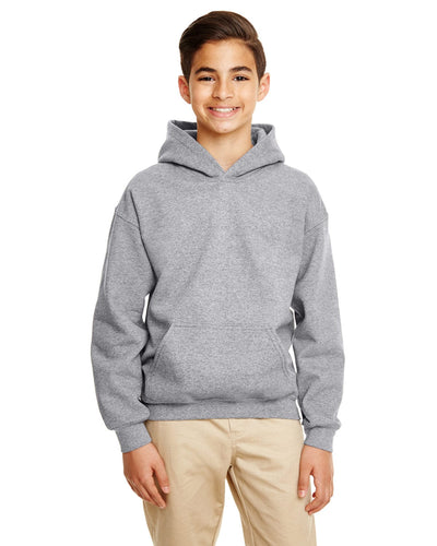 Gildan Youth Lightweight 50/50 Hoodie G185B | Graphite Heather - Front