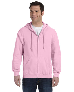 Gildan Heavy Blend 50/50 Full-Zip Hooded Sweatshirt G186 | Light Pink - Front